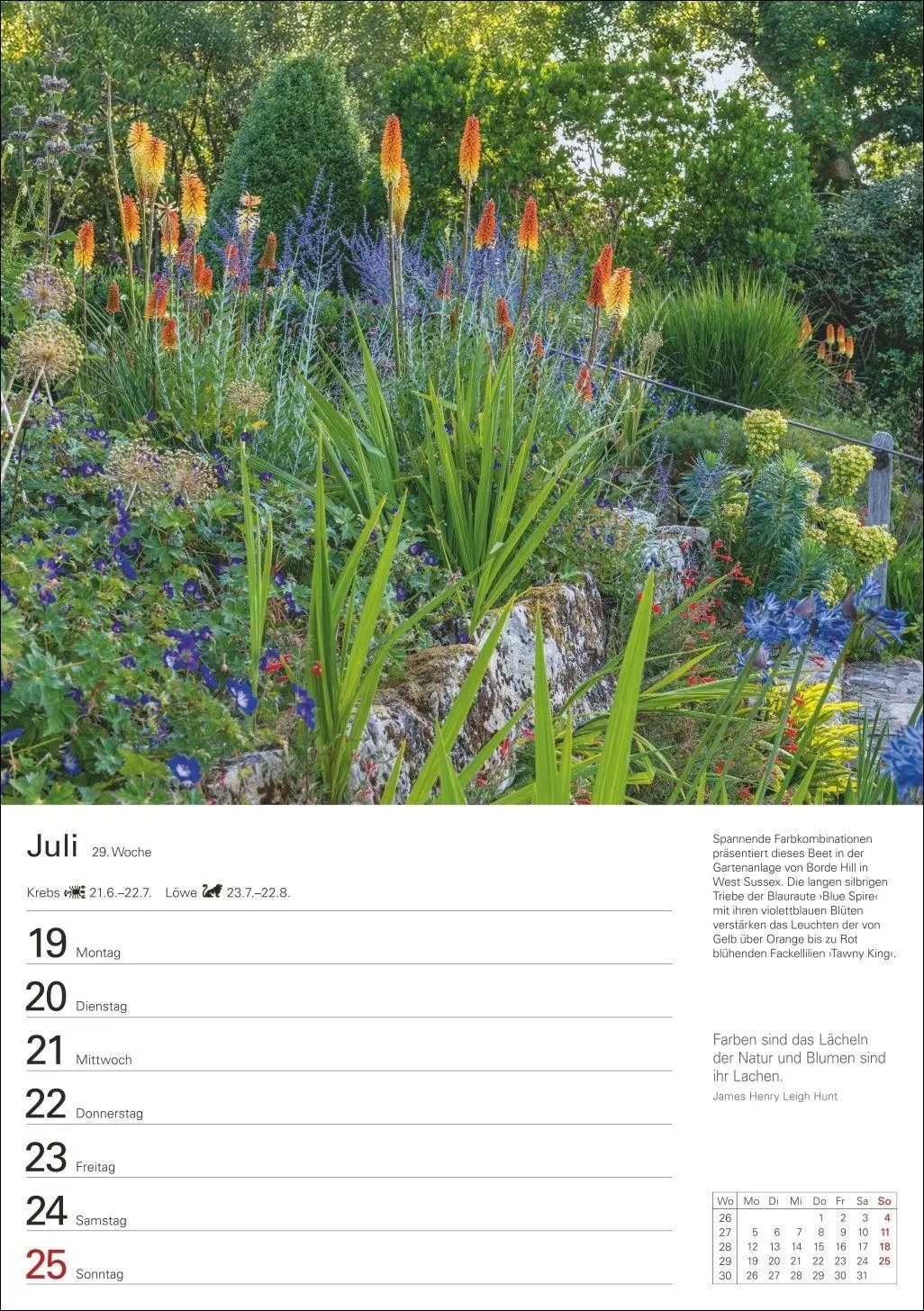 Bild: 9783840038792 | Gartenparadiese Wochenplaner 2027 - 53 faszinierende Fotografien