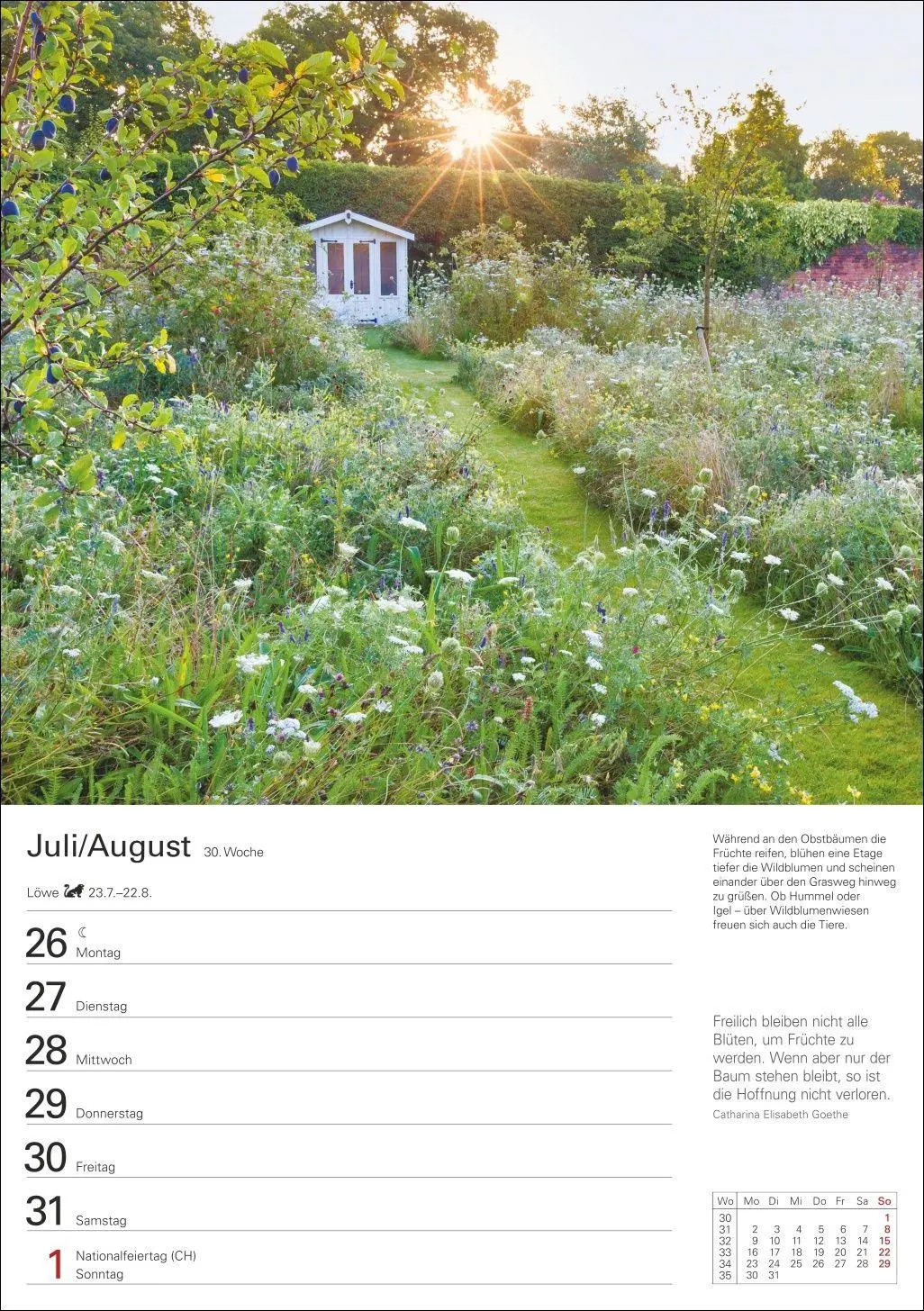 Bild: 9783840038792 | Gartenparadiese Wochenplaner 2027 - 53 faszinierende Fotografien