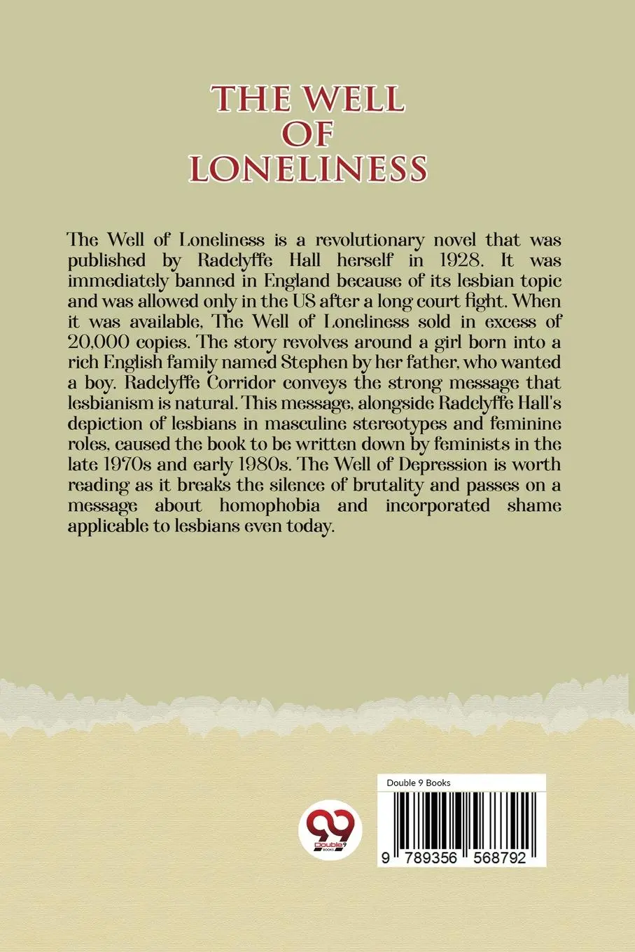 Rückseite: 9789356568792 | The Well of Loneliness | Radclyff Hall | Taschenbuch | Englisch | 2022