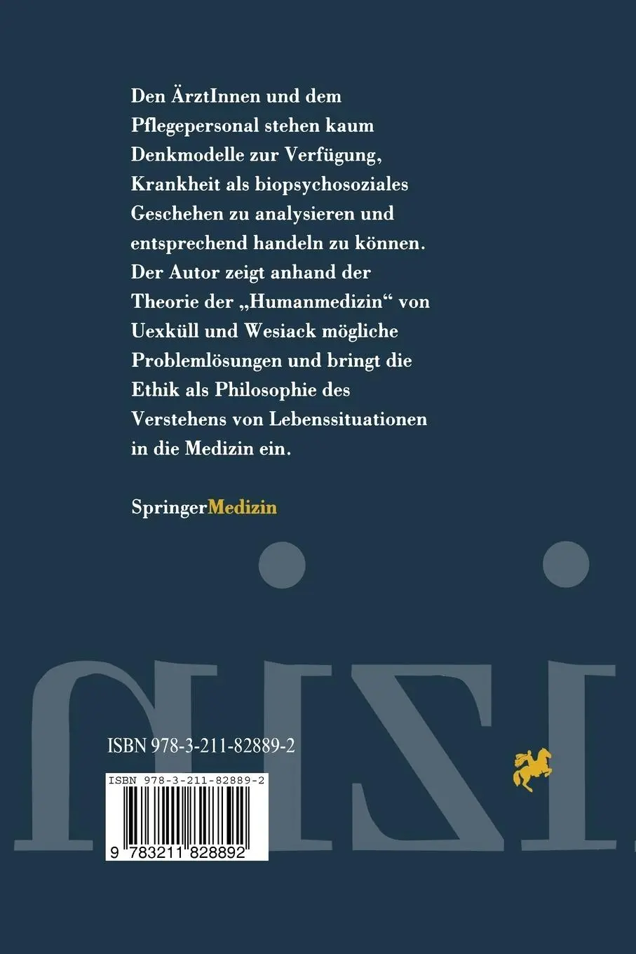 Rückseite: 9783211828892 | Ethik im Krankenhaus | Stephan P. Leher | Taschenbuch | 417 S. | 1997