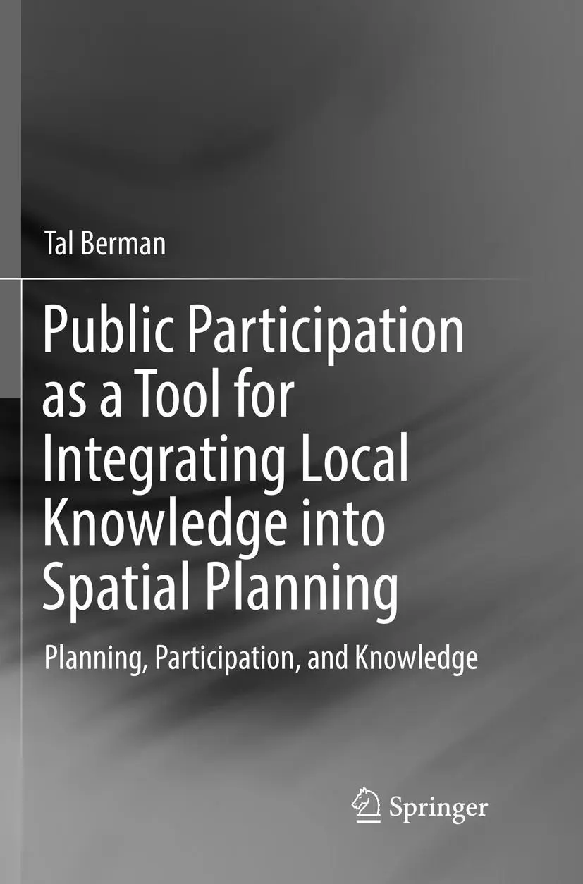 Cover: 9783319838892 | Public Participation as a Tool for Integrating Local Knowledge into...