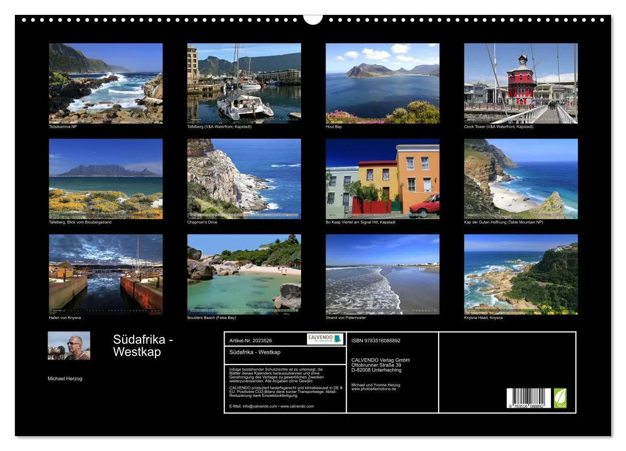 Bild: 9783516088892 | Südafrika - Westkap (Wandkalender 2026 DIN A2 quer), CALVENDO...