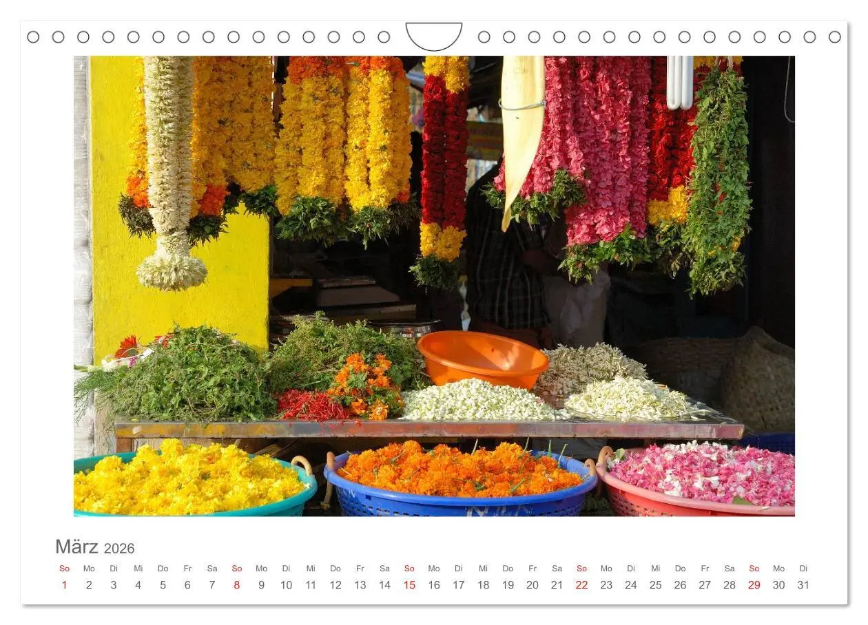 Bild: 9783516228892 | Farbenfrohes Kerala - Eindrücke aus God´s Own Country (Wandkalender...