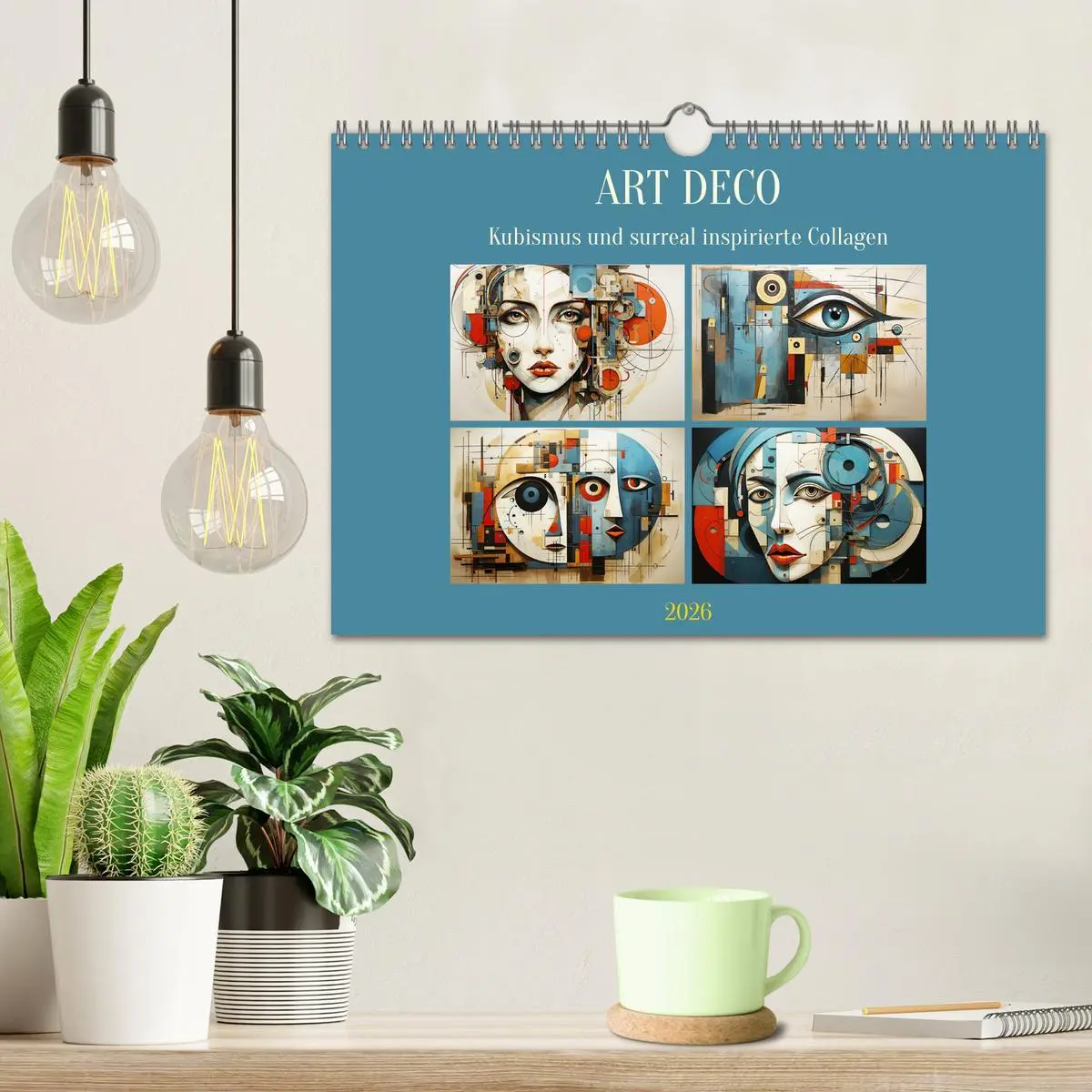 Bild: 9783457368992 | Art Deco. Kubismus und surreal inspirierte Collagen (Wandkalender...