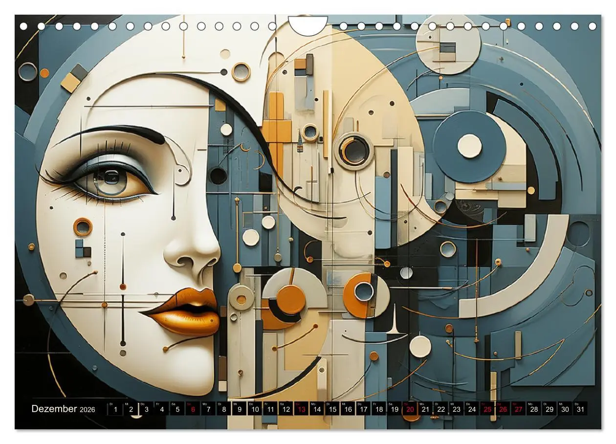 Bild: 9783457368992 | Art Deco. Kubismus und surreal inspirierte Collagen (Wandkalender...