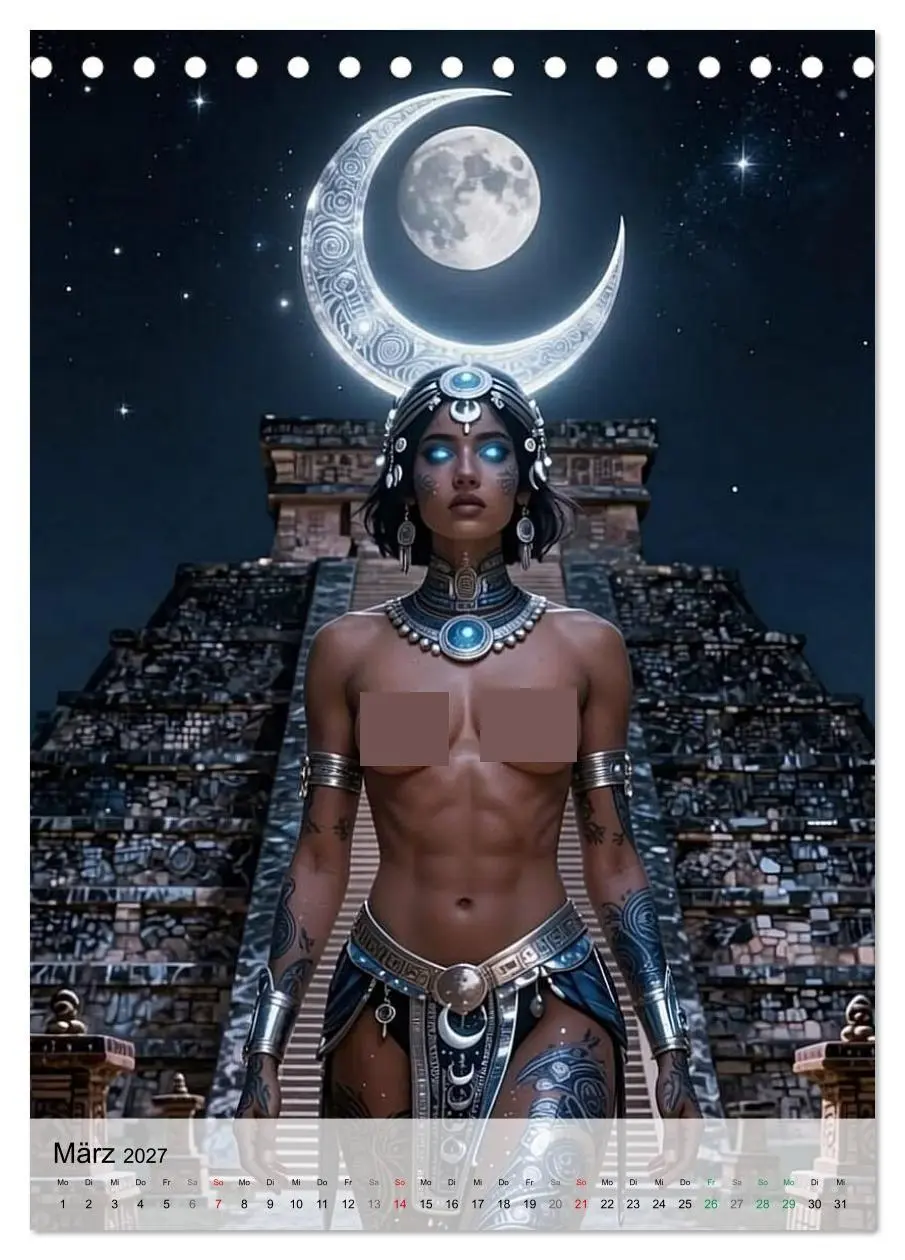 Bild: 9783594128992 | Göttinnen des Aztekenreichs (Tischkalender 2027 DIN A5 hoch),...
