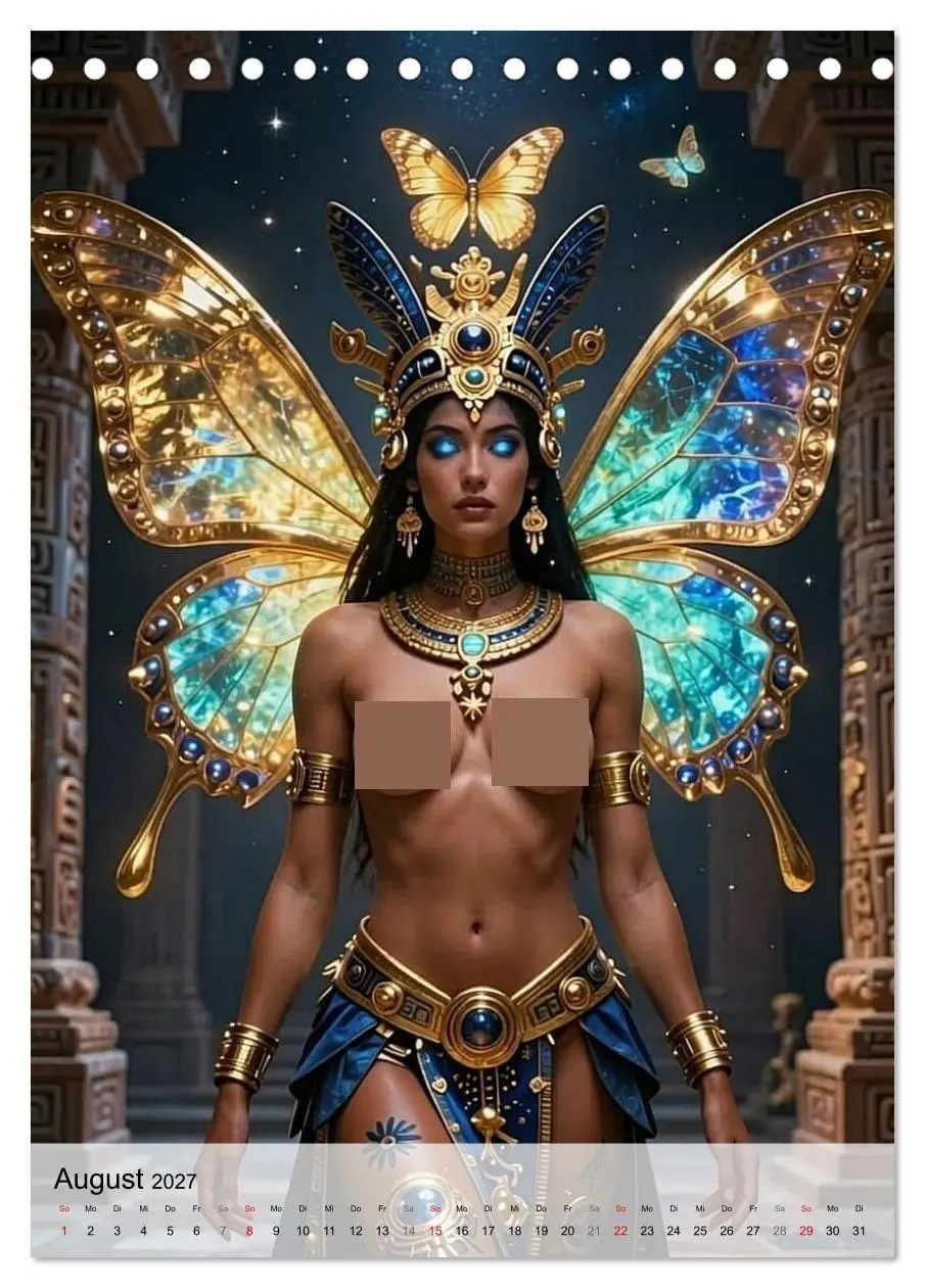 Bild: 9783594128992 | Göttinnen des Aztekenreichs (Tischkalender 2027 DIN A5 hoch),...
