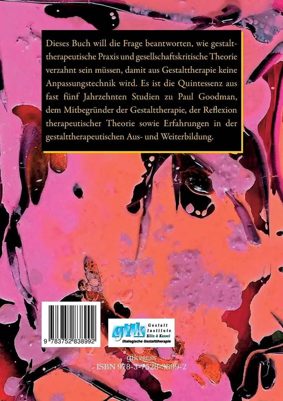 Rückseite: 9783752838992 | Gestalt begreifen | Ein Arbeitsbuch zur Theorie der Gestalttherapie