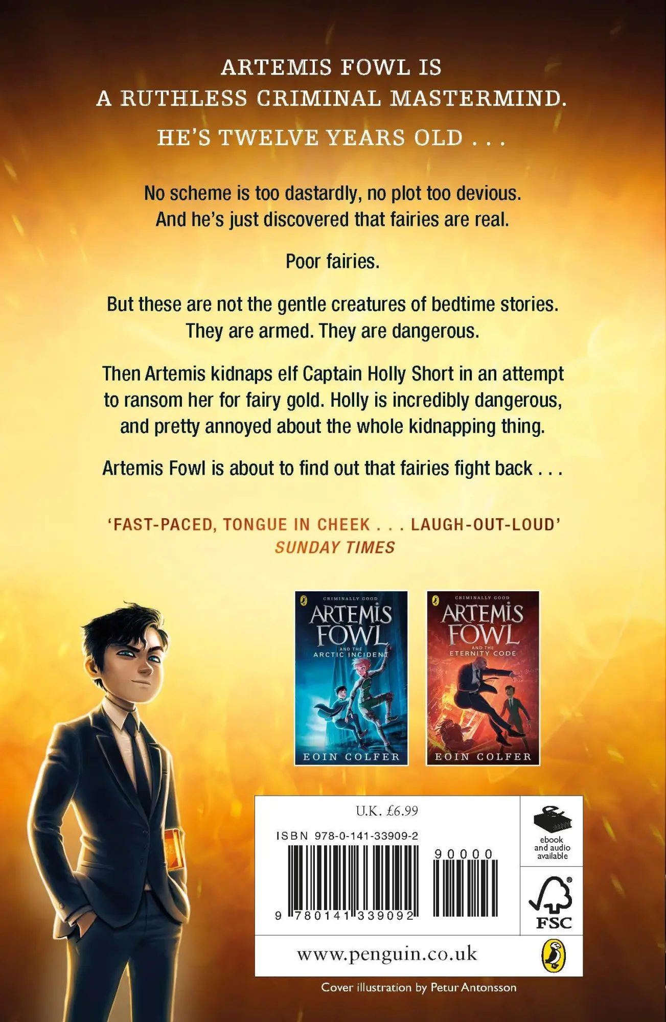 Rückseite: 9780141339092 | Artemis Fowl | Eoin Colfer | Taschenbuch | Puffin Classics | 280 S.
