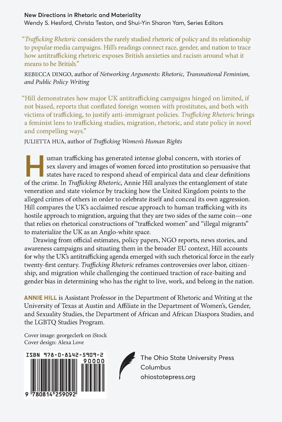 Rückseite: 9780814259092 | Trafficking Rhetoric | Annie Hill | Taschenbuch | Englisch | 2024