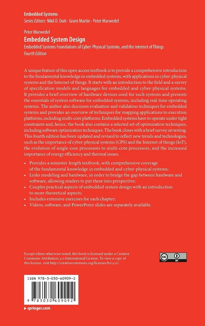 Rückseite: 9783030609092 | Embedded System Design | Peter Marwedel | Buch | xxii | Englisch
