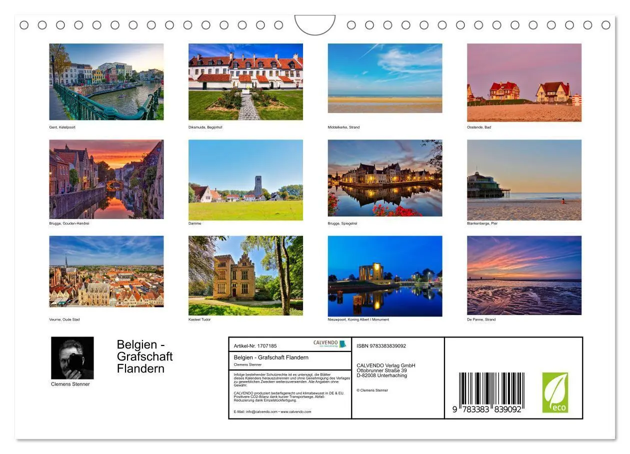 Bild: 9783383839092 | Belgien - Grafschaft Flandern (Wandkalender 2025 DIN A4 quer),...