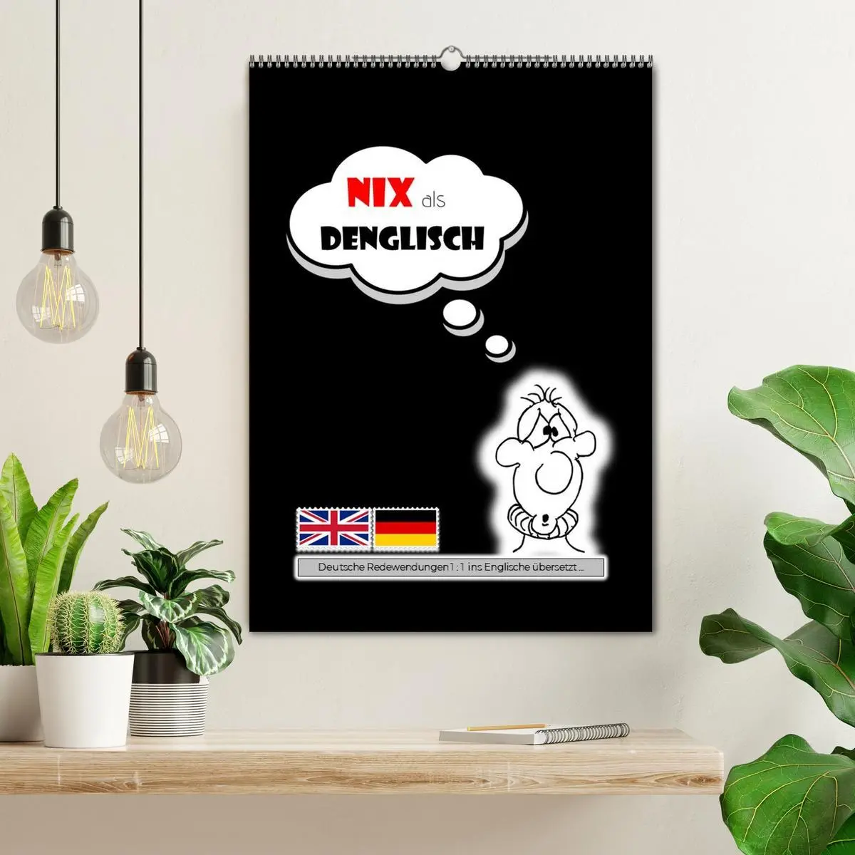 Bild: 9783457259092 | Nix als DENGLISCH (Wandkalender 2026 DIN A2 hoch), CALVENDO...