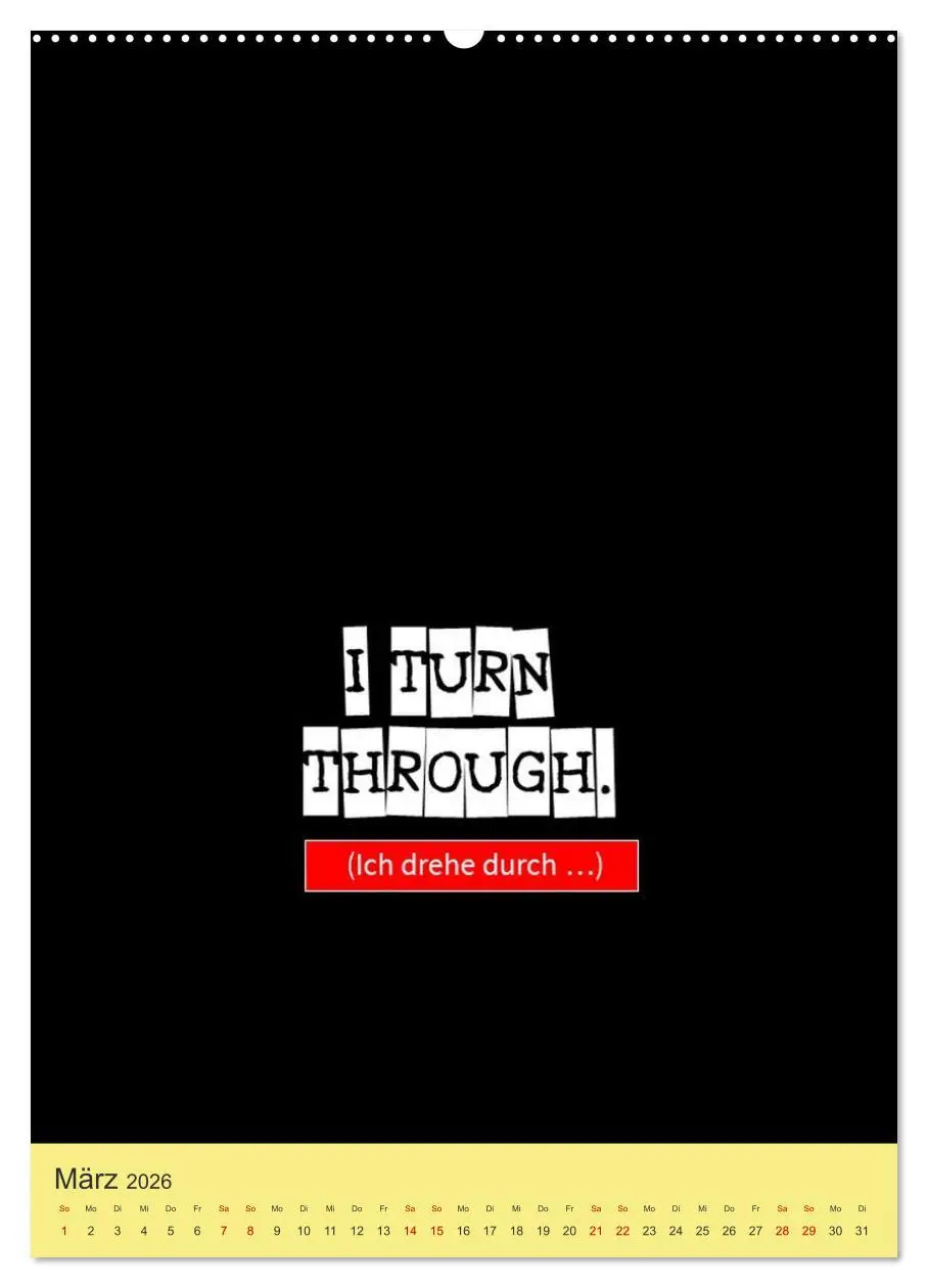 Bild: 9783457259092 | Nix als DENGLISCH (Wandkalender 2026 DIN A2 hoch), CALVENDO...