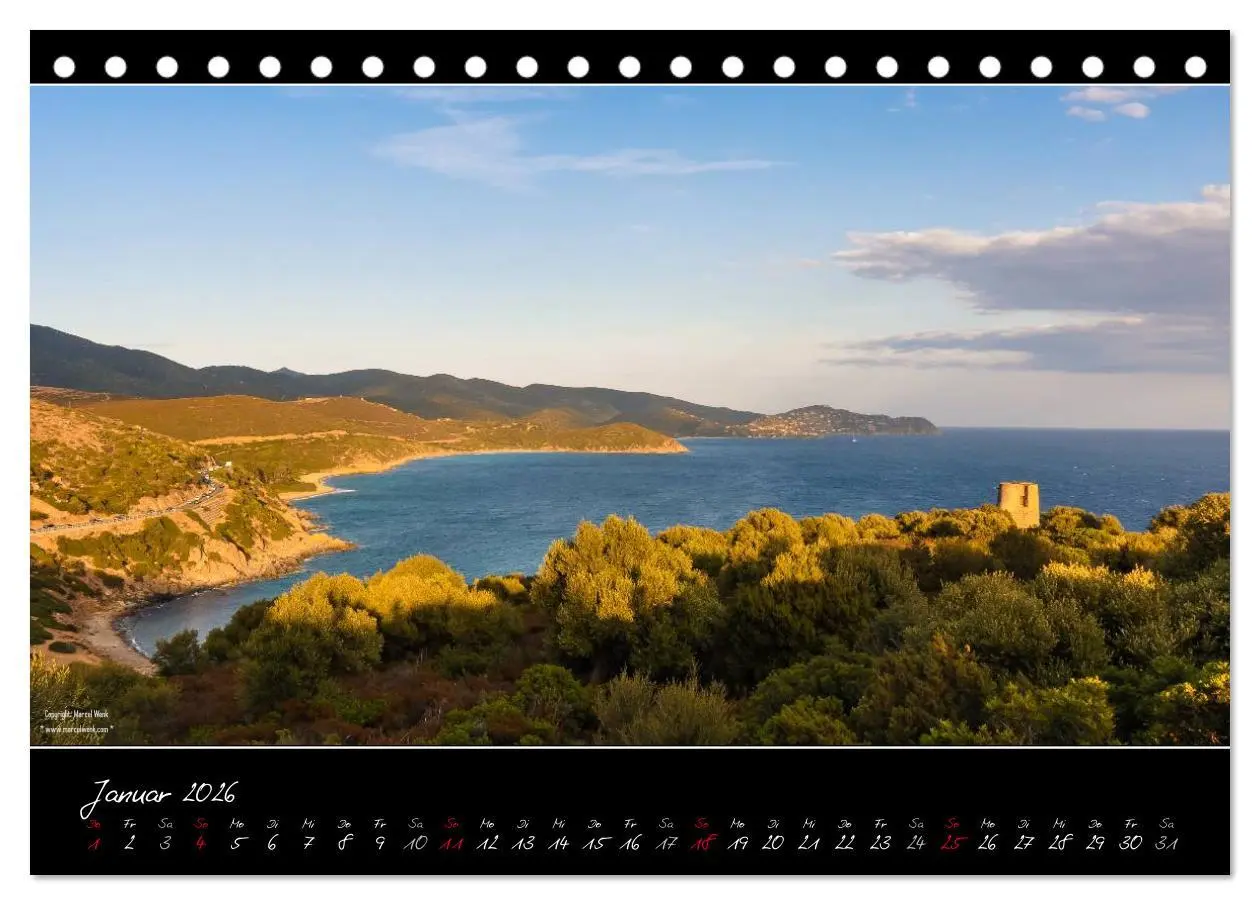 Bild: 9783516109092 | Sardinien Panoramakalender (Tischkalender 2026 DIN A5 quer),...