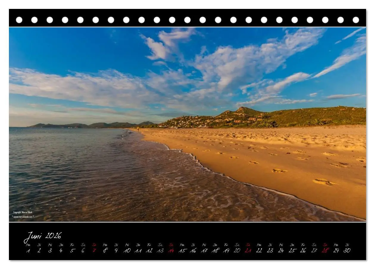 Bild: 9783516109092 | Sardinien Panoramakalender (Tischkalender 2026 DIN A5 quer),...