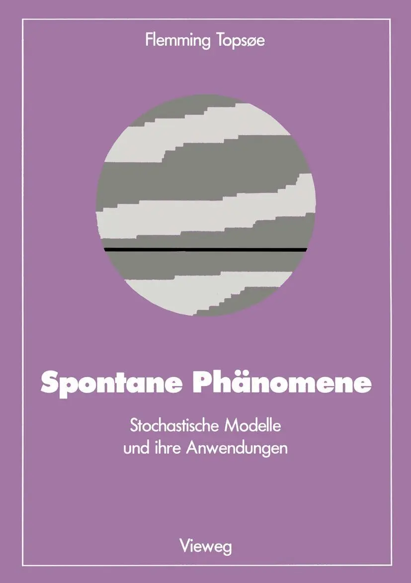 Cover: 9783528089092 | Spontane Phänomene | Stochastische Modelle und ihre Anwendungen | Buch