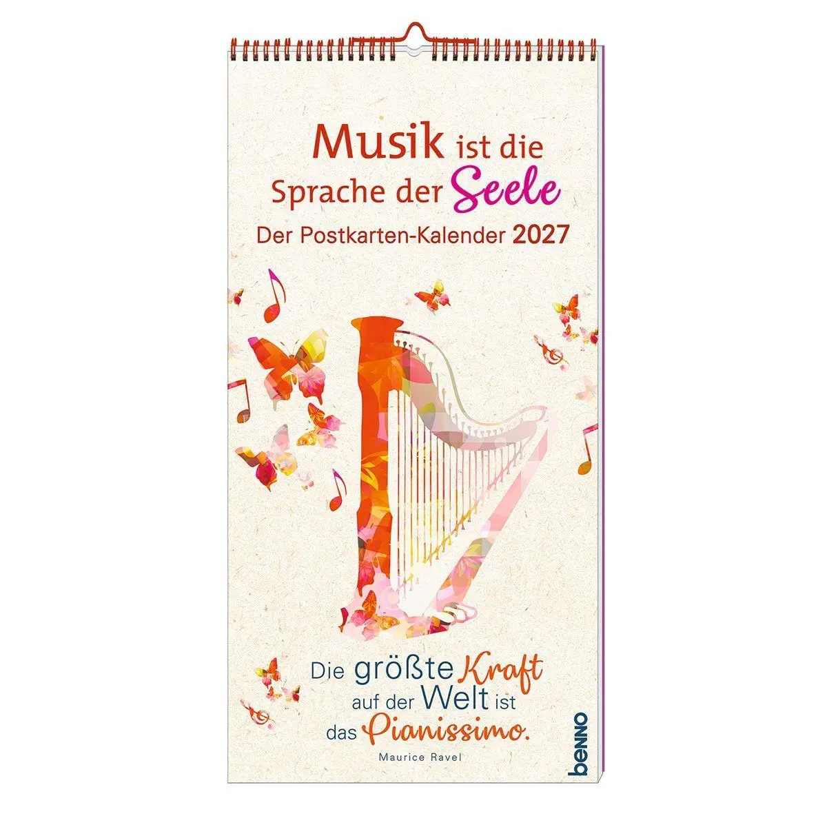 Cover: 9783746269092 | Musik ist die Sprache der Seele 2027 | Der Postkarten-Kalender | 13 S.