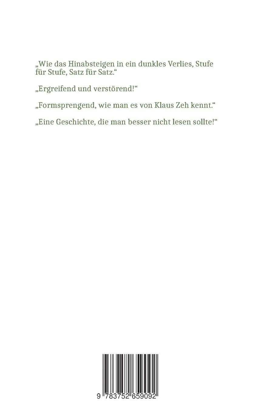 Rückseite: 9783752659092 | Sophia | Klaus Zeh | Taschenbuch | Paperback | 108 S. | Deutsch | 2021