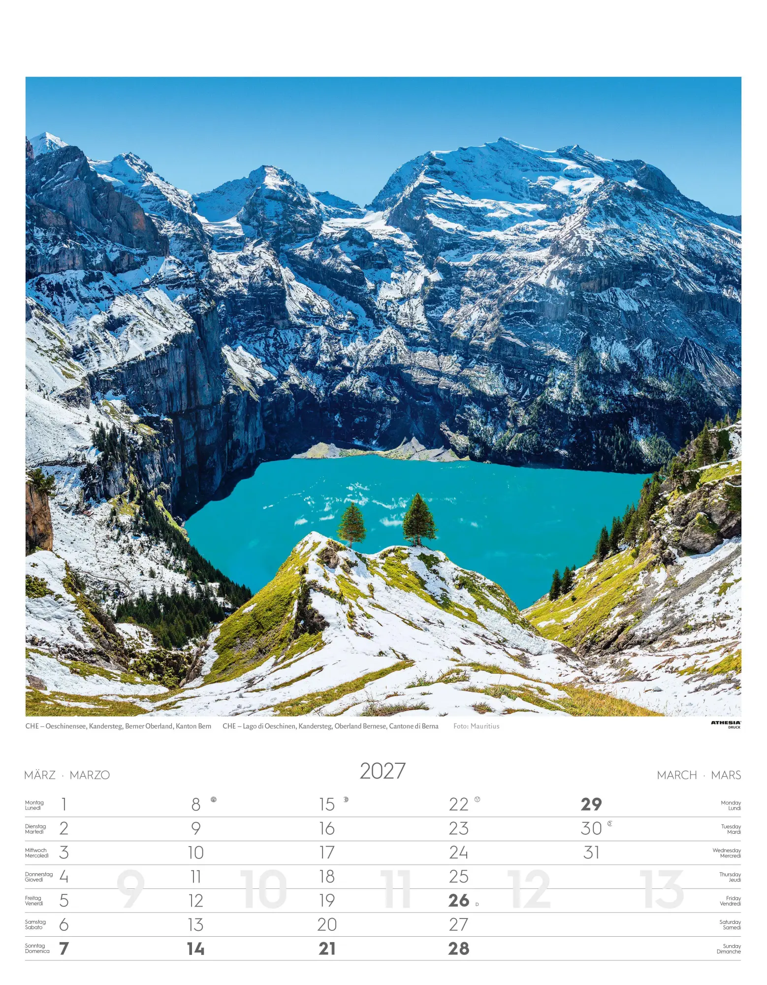 Bild: 9788868399092 | Alpen Kalender 2027 | Alpi - Alps | Athesia-Tappeiner Verlag | 14 S.