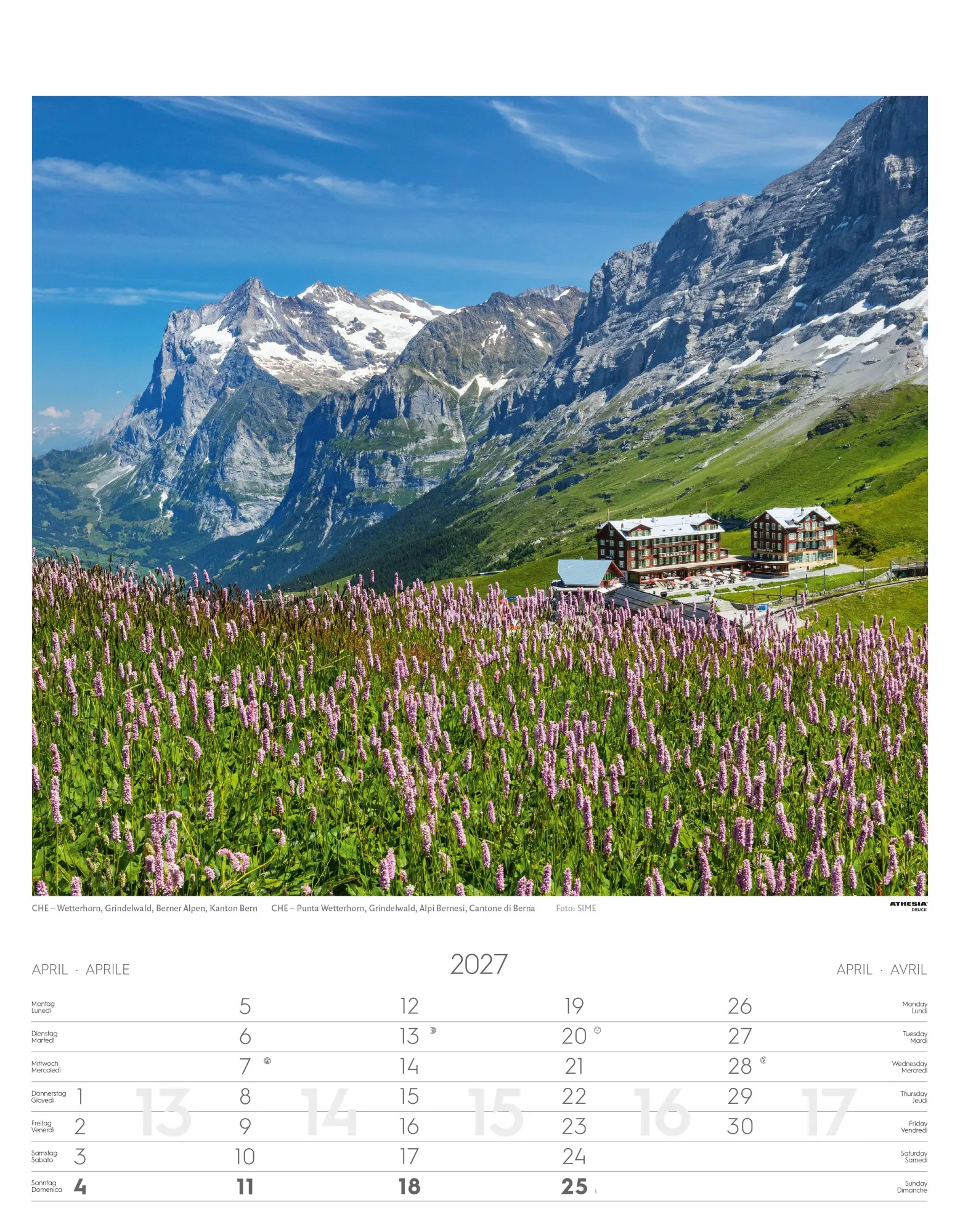 Bild: 9788868399092 | Alpen Kalender 2027 | Alpi - Alps | Athesia-Tappeiner Verlag | 14 S.