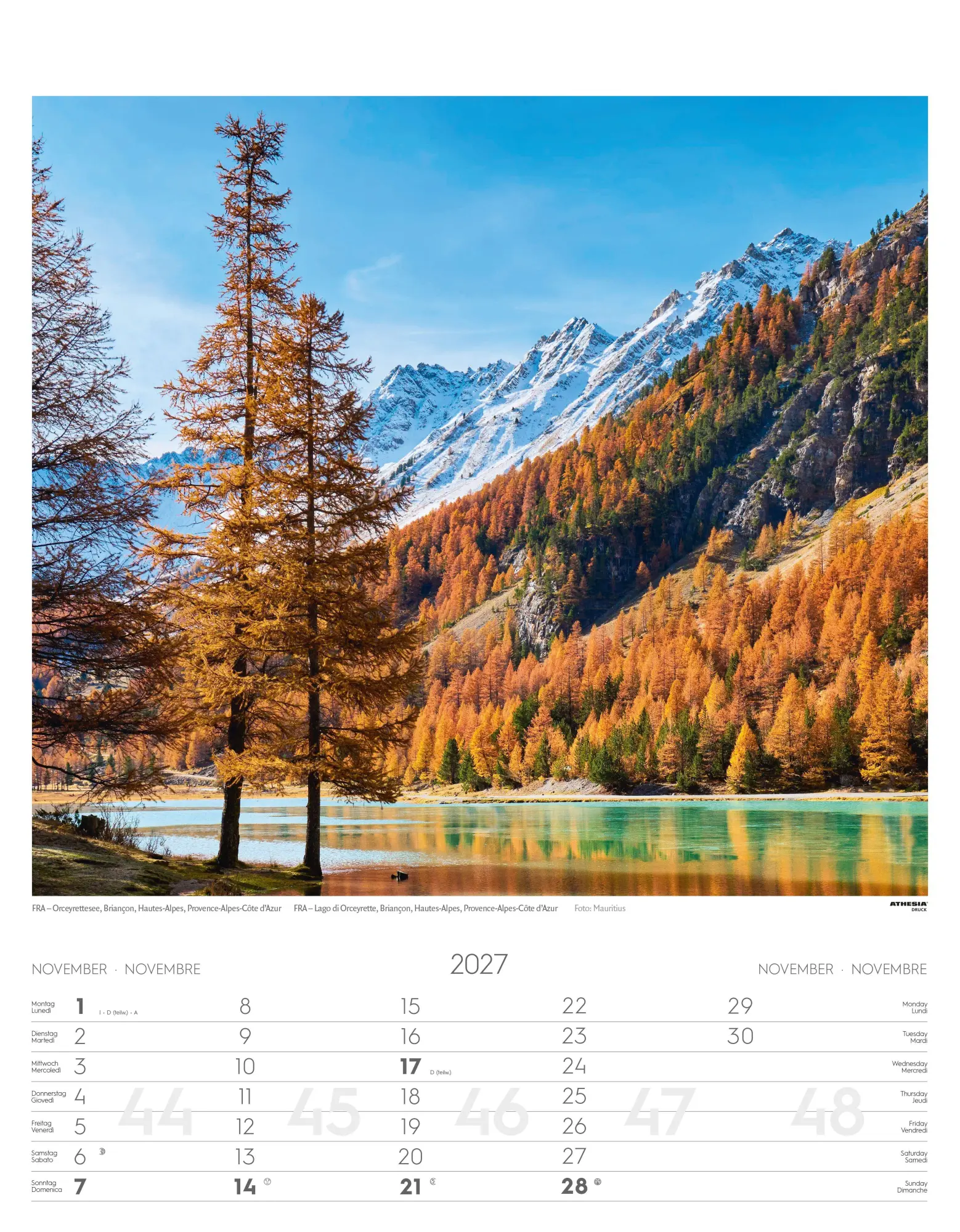 Bild: 9788868399092 | Alpen Kalender 2027 | Alpi - Alps | Athesia-Tappeiner Verlag | 14 S.