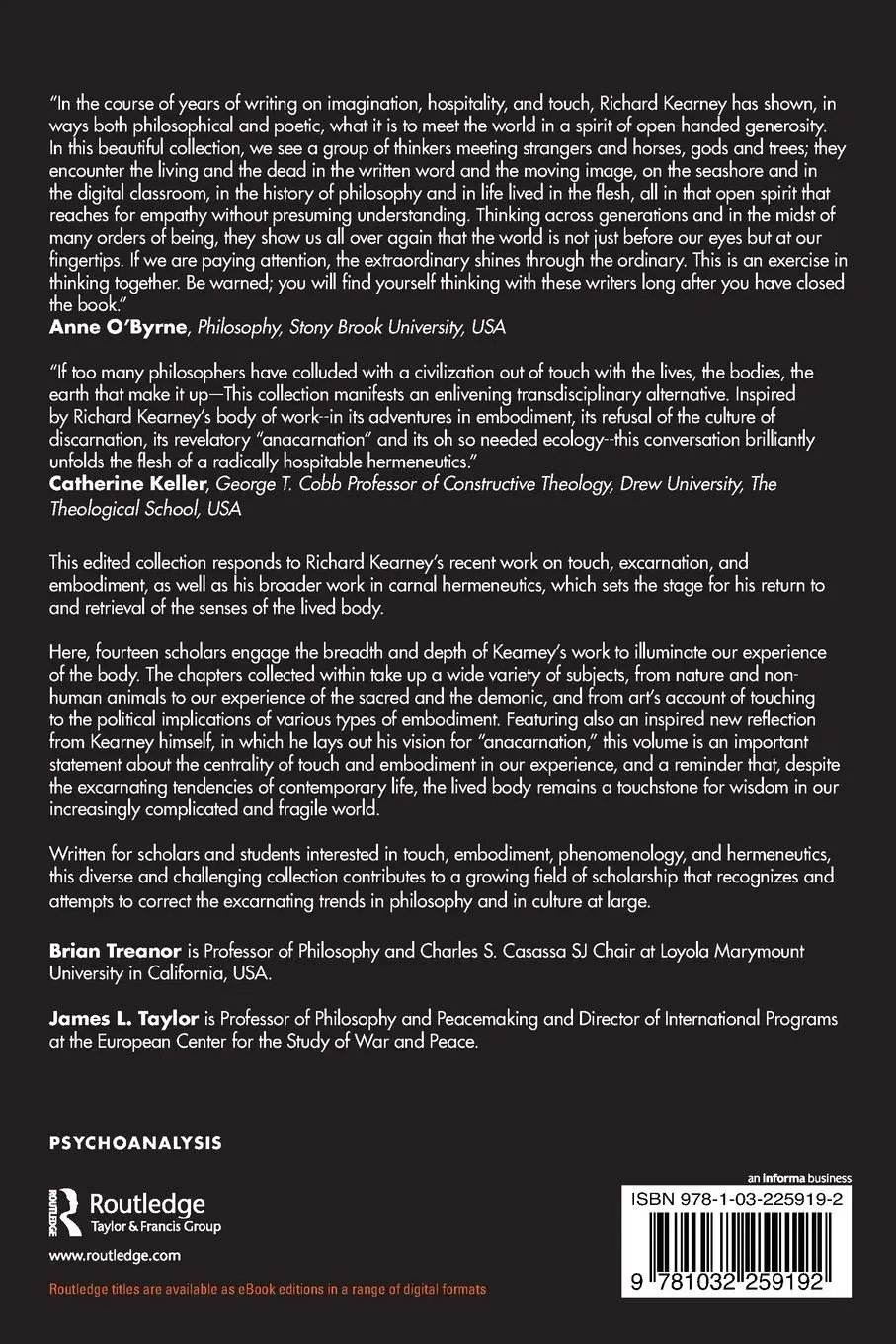 Rückseite: 9781032259192 | Anacarnation and Returning to the Lived Body with Richard Kearney