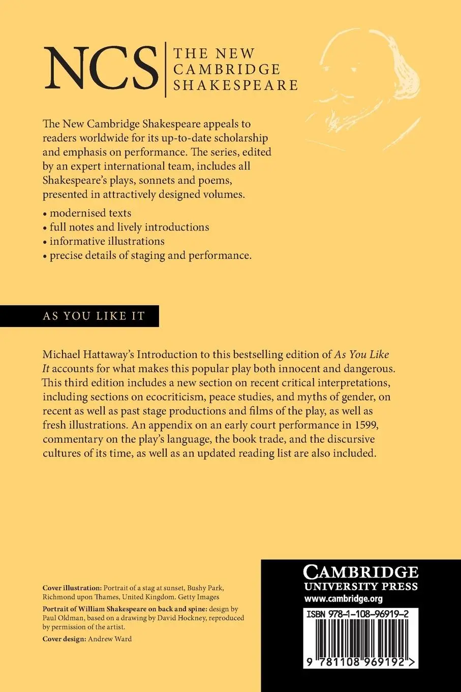 Rückseite: 9781108969192 | As You Like It | William Shakespeare | Taschenbuch | Englisch | 2021