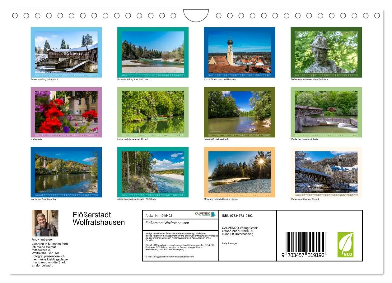 Bild: 9783457319192 | Flößerstadt Wolfratshausen (Wandkalender 2026 DIN A4 quer),...
