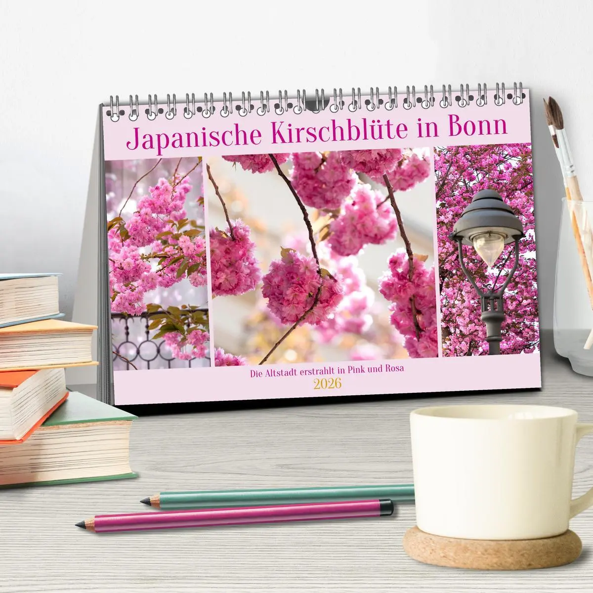 Bild: 9783457559192 | Japanische Kirschblüte in Bonn (Tischkalender 2026 DIN A5 quer),...