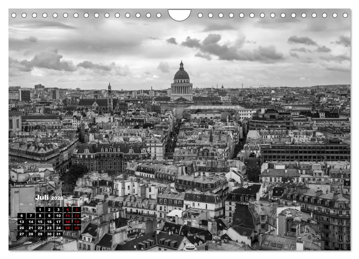 Bild: 9783457939192 | Paris-Impressionen in Schwarz-Weiß (Wandkalender 2026 DIN A4 quer),...