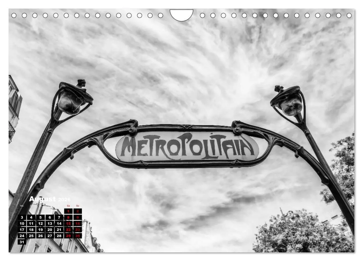 Bild: 9783457939192 | Paris-Impressionen in Schwarz-Weiß (Wandkalender 2026 DIN A4 quer),...