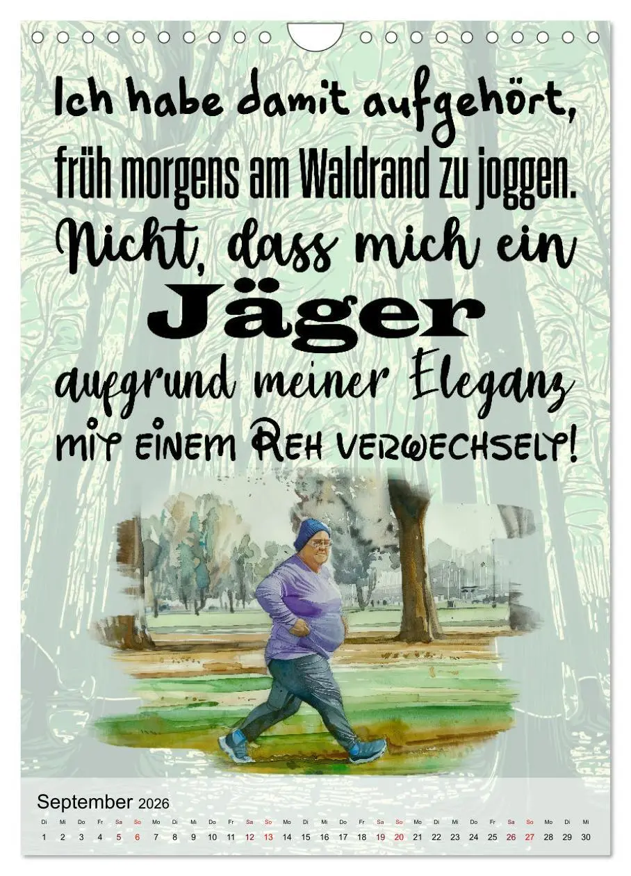 Bild: 9783516269192 | Jägersprüche (Wandkalender 2026 DIN A4 hoch), CALVENDO Monatskalender
