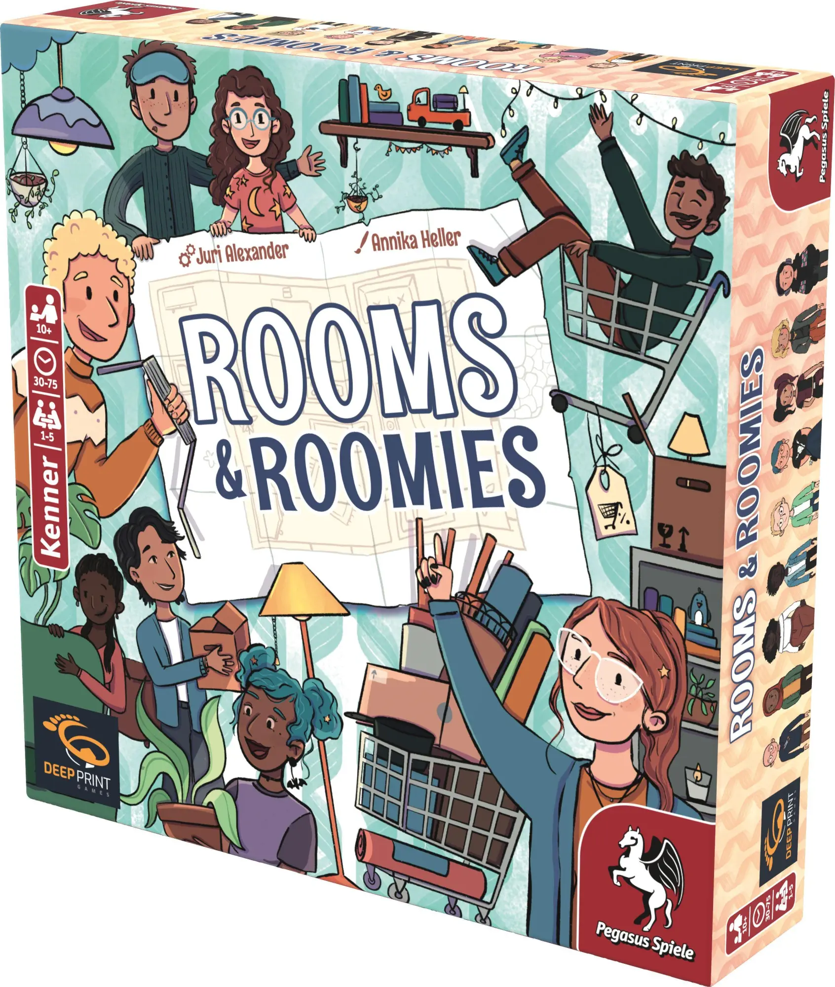 Bild: 4250231749292 | Rooms &amp; Roomies (Deep Print Games) | Spiel | 57834G | Deutsch | 2026