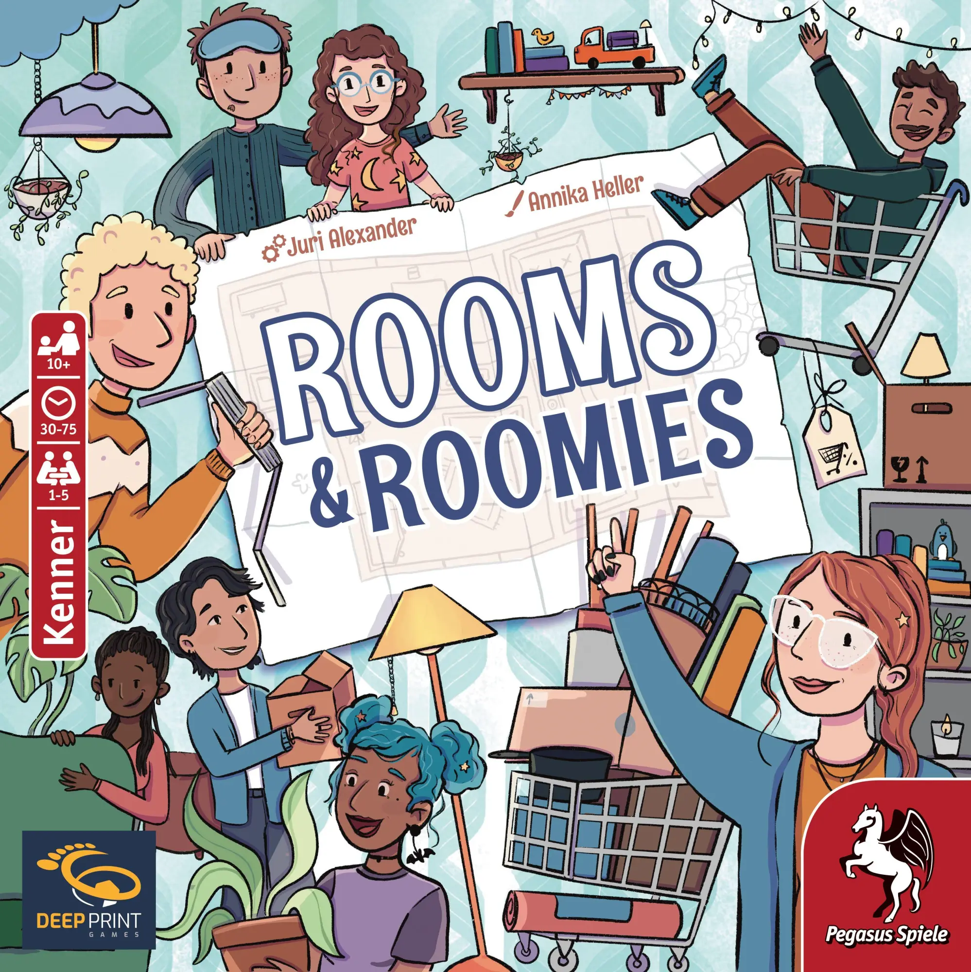 Bild: 4250231749292 | Rooms &amp; Roomies (Deep Print Games) | Spiel | 57834G | Deutsch | 2026