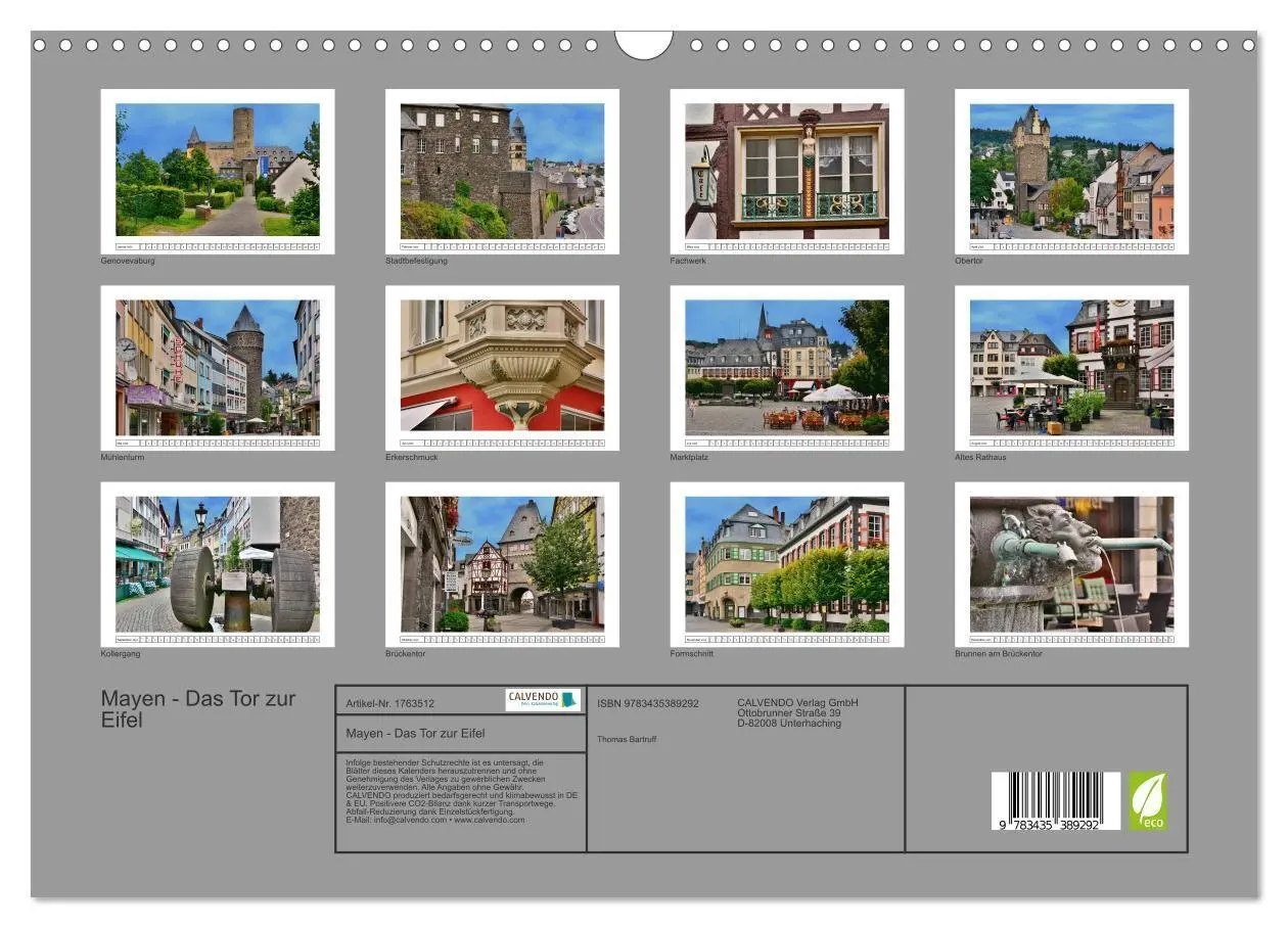 Bild: 9783435389292 | Mayen - Das Tor zur Eifel (Wandkalender 2025 DIN A3 quer), CALVENDO...