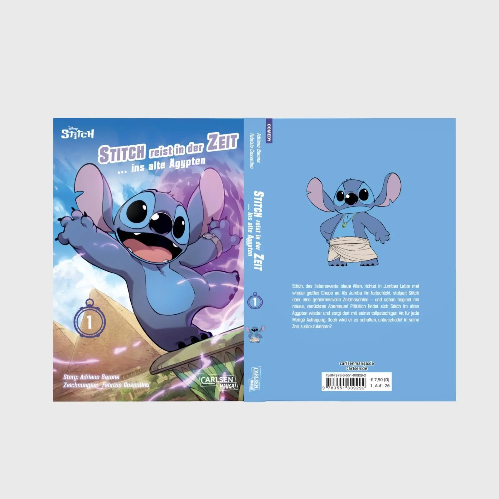 Bild: 9783551809292 | Stitch reist in der Zeit 1 | Adriano Barone (u. a.) | Taschenbuch