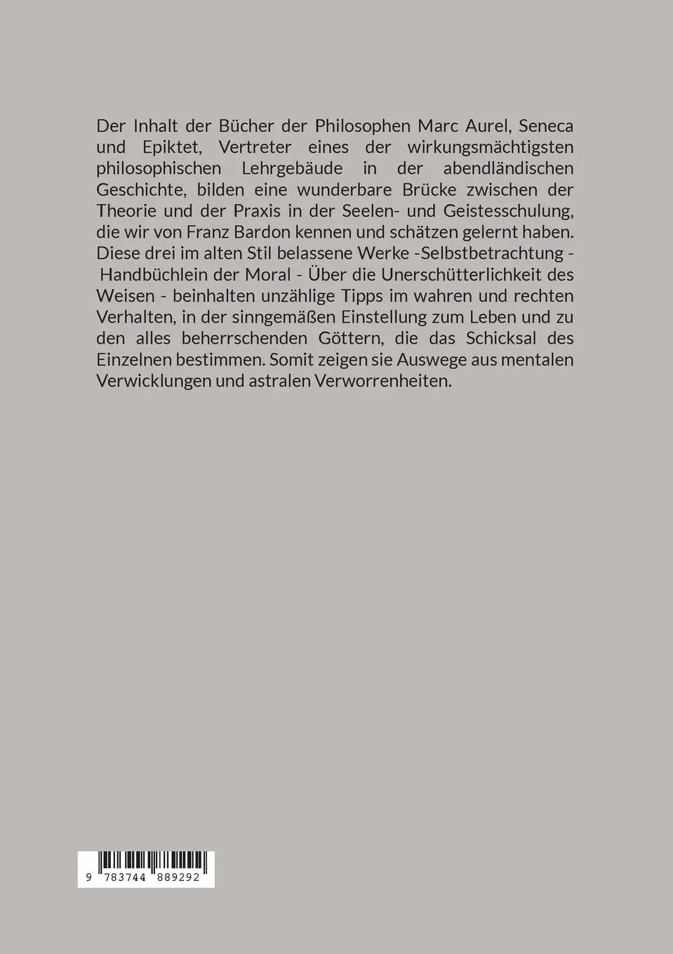 Rückseite: 9783744889292 | Über Moral, Ethik und Sitte | Johannes H. von Hohenstätten | Buch