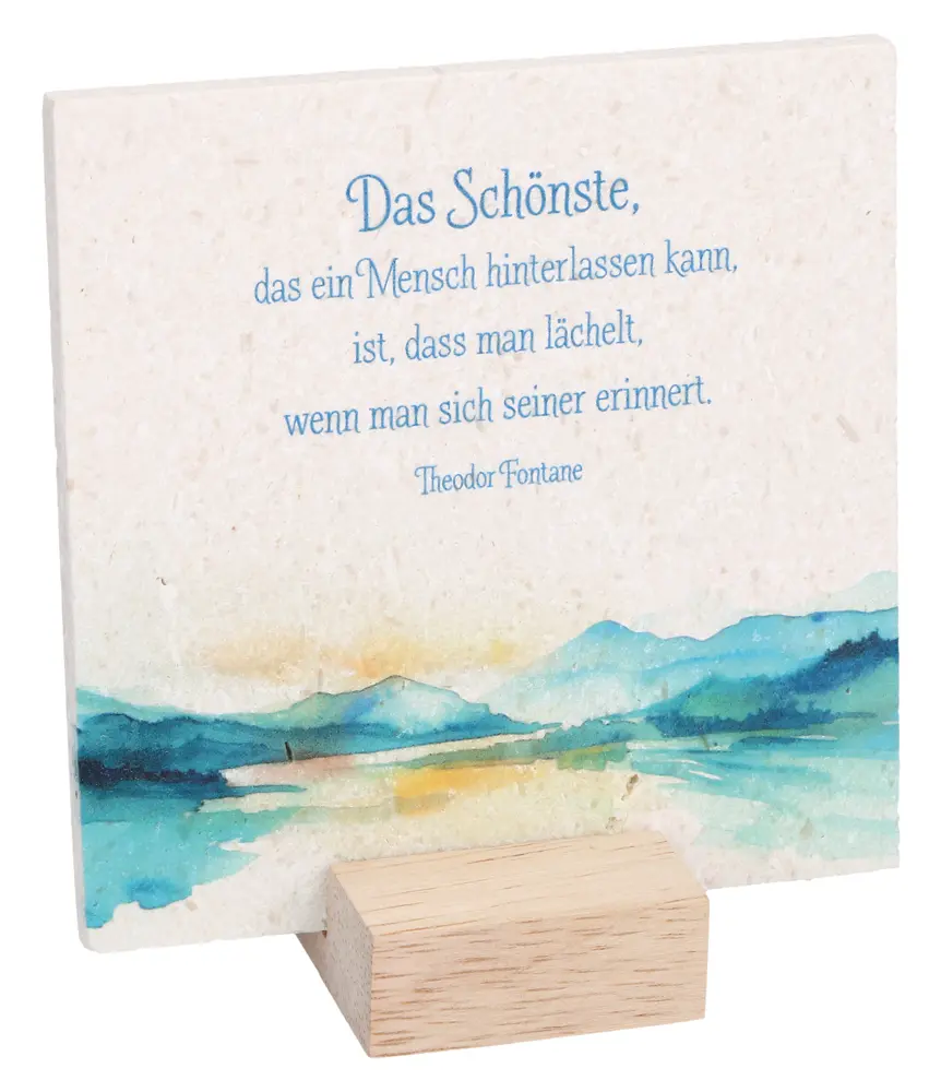 Natursteintafel - Unvergessen