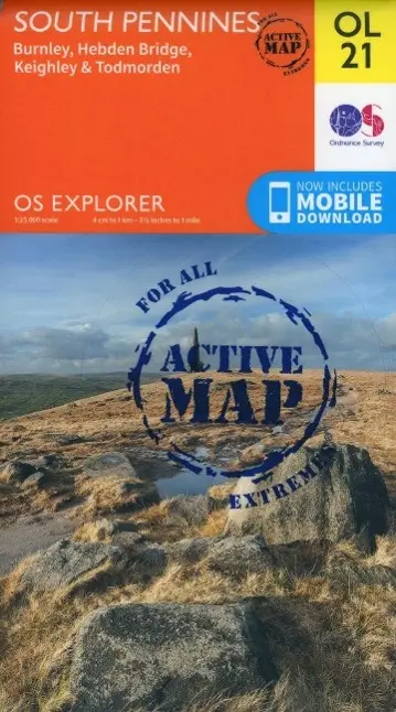 Cover: 9780319469392 | South Pennines, Burnley, Hebden Bridge, Keighley &amp; Todmorden | Survey