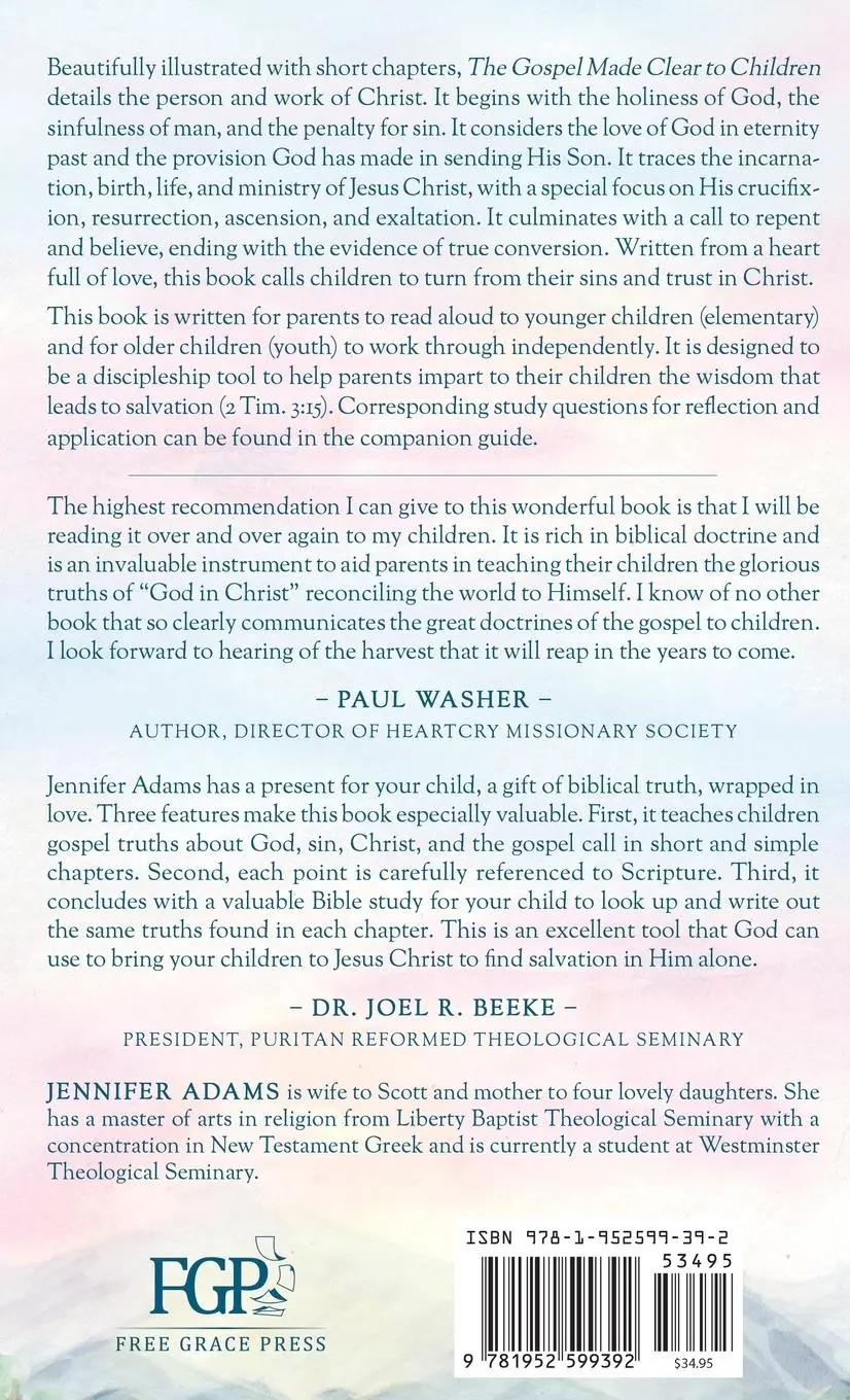 Rückseite: 9781952599392 | The Gospel Made Clear to Children | Jennifer Adams | Buch | Englisch