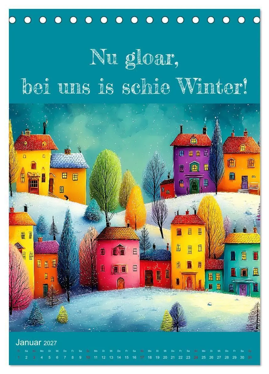 Bild: 9783516869392 | Erzgebirge mei Haamit - Mundart-Kalender mit sächsischem Humor...