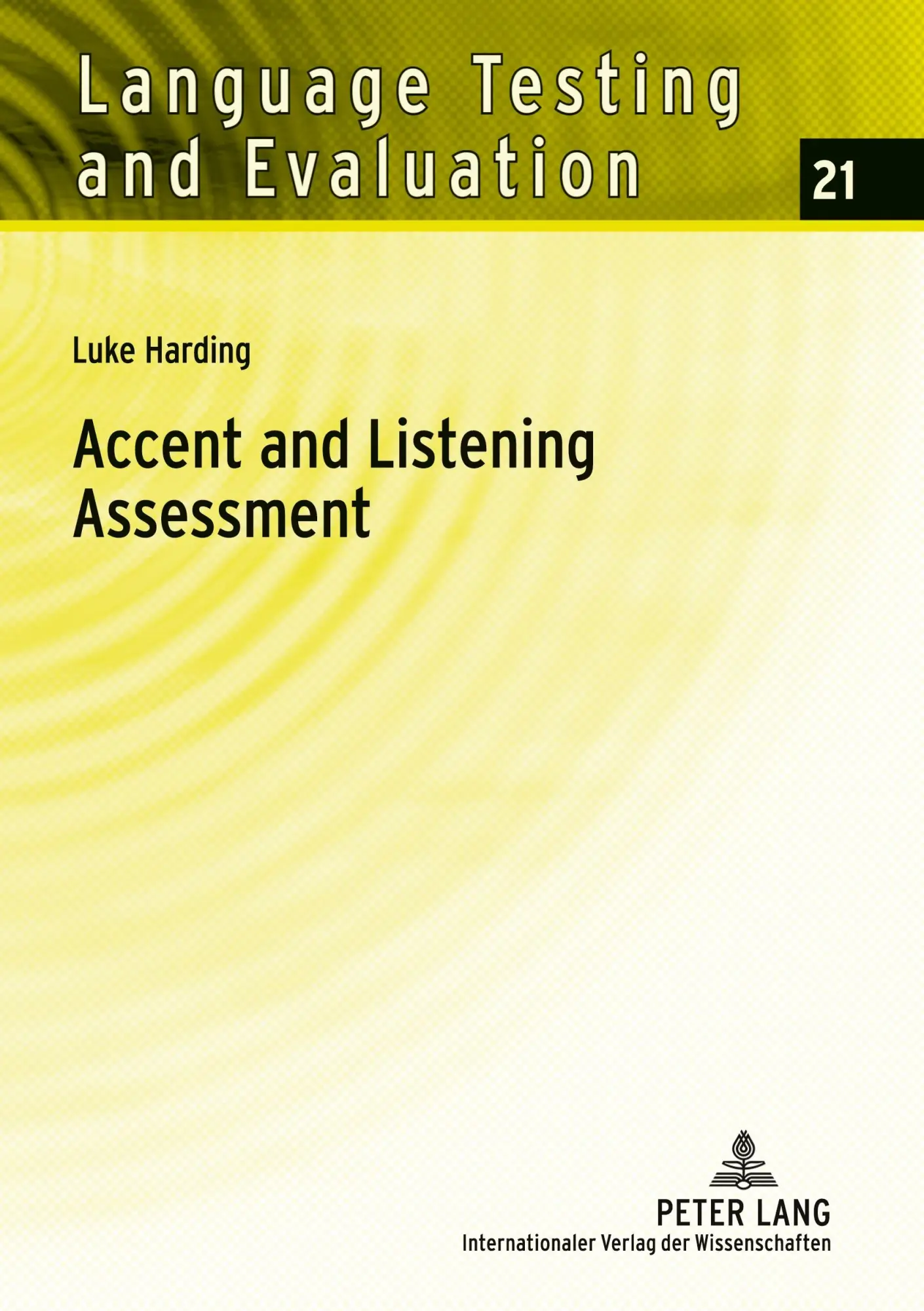 Cover: 9783631609392 | Accent and Listening Assessment | Luke Harding | Buch | Gebunden