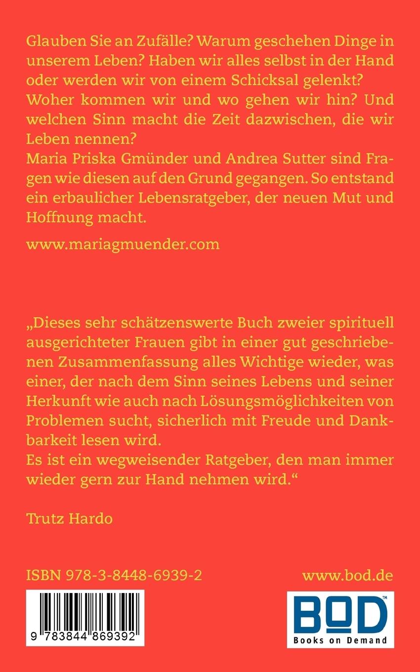 Rückseite: 9783844869392 | Lebensratgeber | Maria Priska Gmünder (u. a.) | Taschenbuch | 116 S.