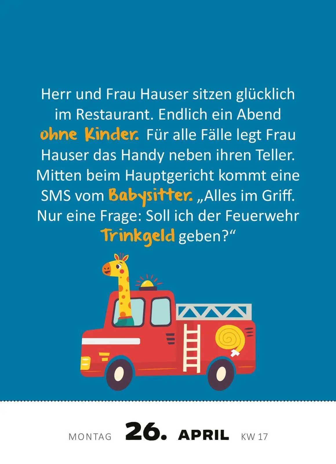 Bild: 4014489139492 | Abreißkalender 365 lustige Kinderwitze 2027 | Kalender | 640 S. | 2027