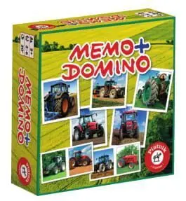 Cover: 9001890659492 | Memo + Domino Traktoren (Kinderspiel) | Spiel | In Spielebox | 6594