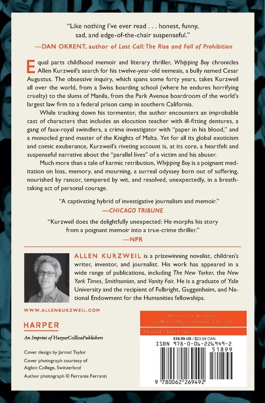 Rückseite: 9780062269492 | Whipping Boy | Allen Kurzweil | Taschenbuch | 291 S. | Englisch | 2018