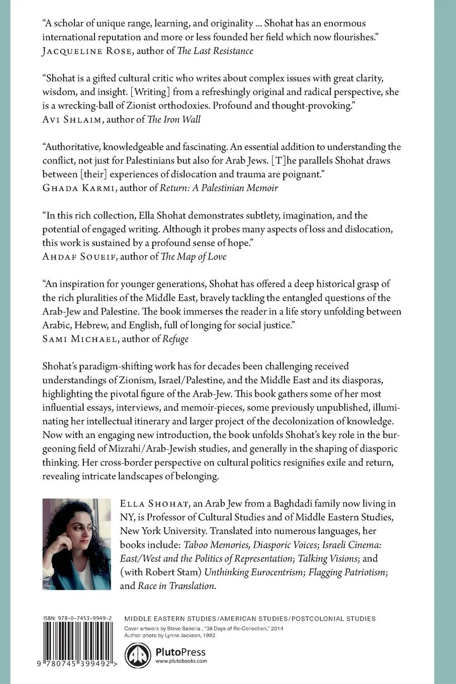 Rückseite: 9780745399492 | On the Arab-Jew, Palestine, and Other Displacements | Ella Shohat
