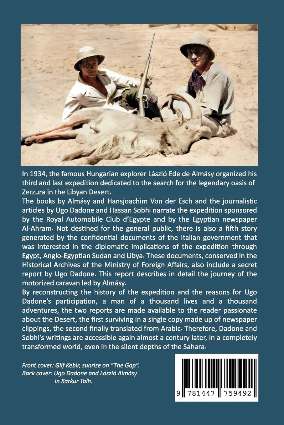 Rückseite: 9781447759492 | In the Sahara, on the trail of Mister D. | Alessandro Menardi Noguera