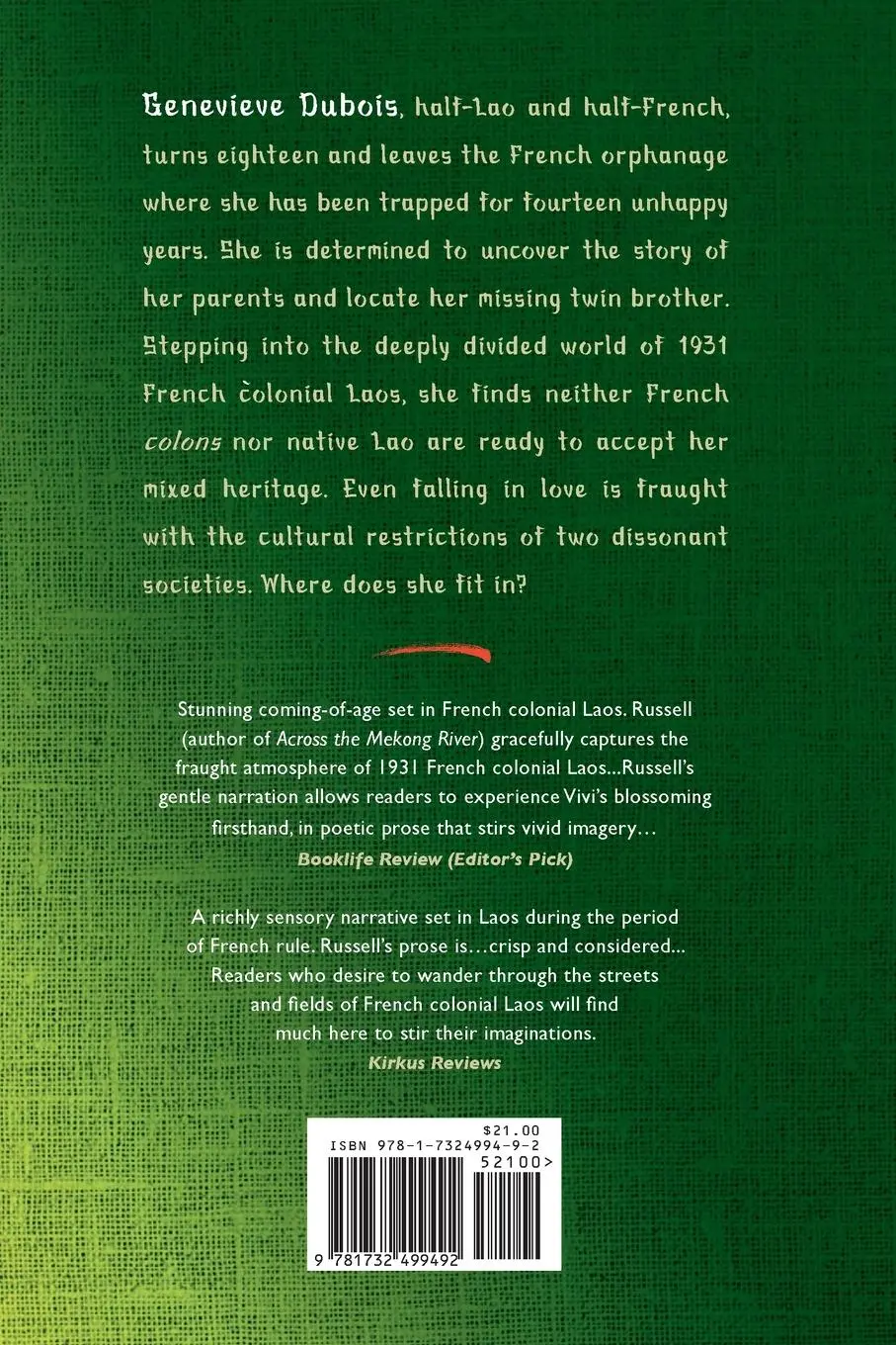 Rückseite: 9781732499492 | When the Tamarind Tree Blooms | Elaine Russell | Taschenbuch | 2024